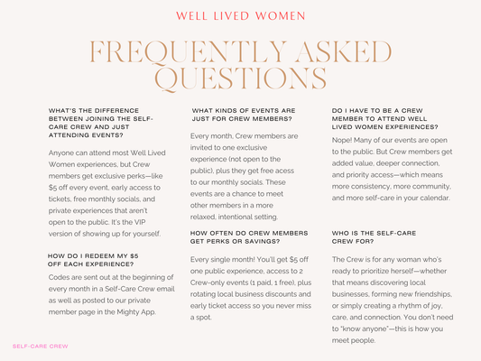 Self-Care Crew Membership